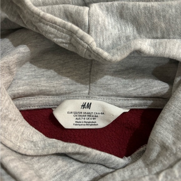 ❌ SOLD ❌ Boys H&M Maine Printed Hoodie sz 6x/7 - Picture 4 of 5